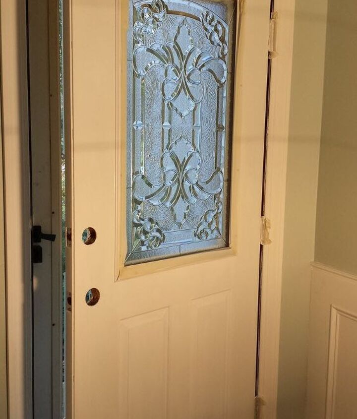 How to Make Your Own Decorative Glass Front Door | Hometalk