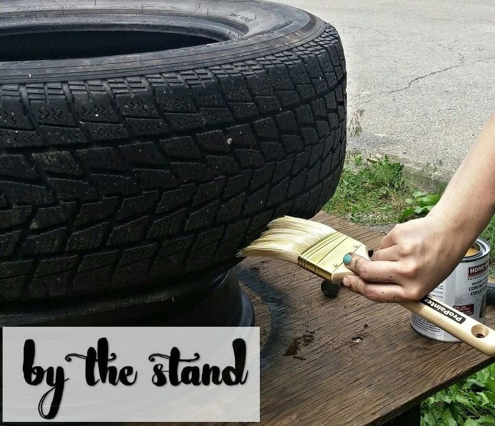 diy tire planter, container gardening, diy, flowers, gardening, repurposing upcycling