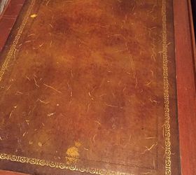 yes you can paint the leather vintage tables, painted furniture