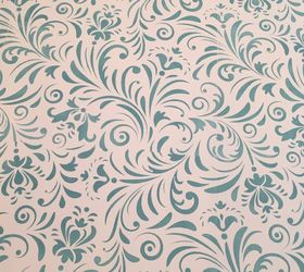 painted china cabinet custom sea foam stencil, painted furniture