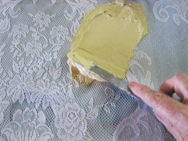 Chalk Paint Fabric Lace Art Chalk Paint Fabric Lace Art
