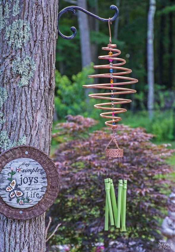 Coiled Copper Wind Chimes Hometalk Coiled Copper Wind Chimes Crafts How To Outdoor Living