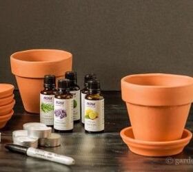 diy essential oil diffuser from a simple clay pot, crafts, repurposing upcycling