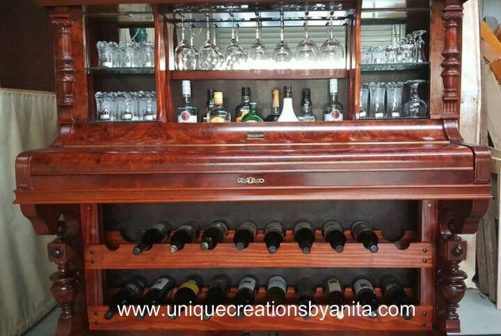 How to Repurpose a Piano Into a Bar/Drinks Cabinet | Hometalk How to Repurpose a Piano Into a Bar/Drinks Cabinet | Hometalk