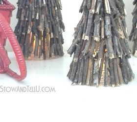 twig and plastic cup christmas trees luminaries, christmas decorations, crafts, seasonal holiday decor