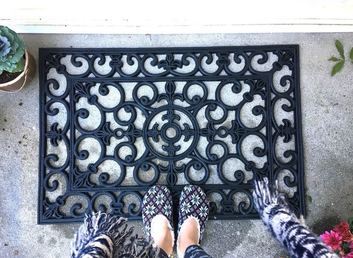 Door Wall Decor rubber door mat wall decor in 30 minutes | hometalk Door Wall Decor rubber door mat wall decor in 30 minutes | hometalk