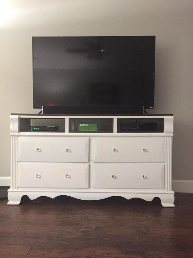 Dresser Converted Into TV Stand | Hometalk Dresser Converted Into TV Stand | Hometalk - dresser converted into tv stand, painted furniture