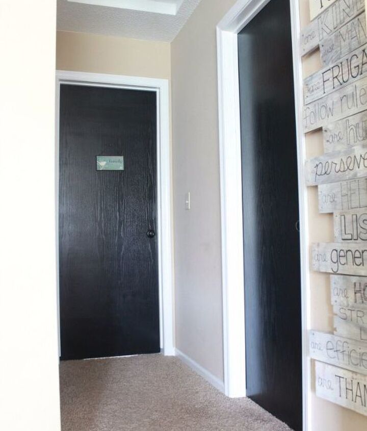 Painting A Hallway hallway makeover with white painted trim | hometalk Painting A Hallway hallway makeover with white painted trim | hometalk
