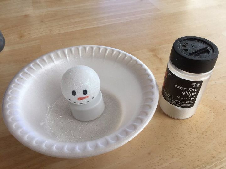 easy winter light up snowman craft , crafts