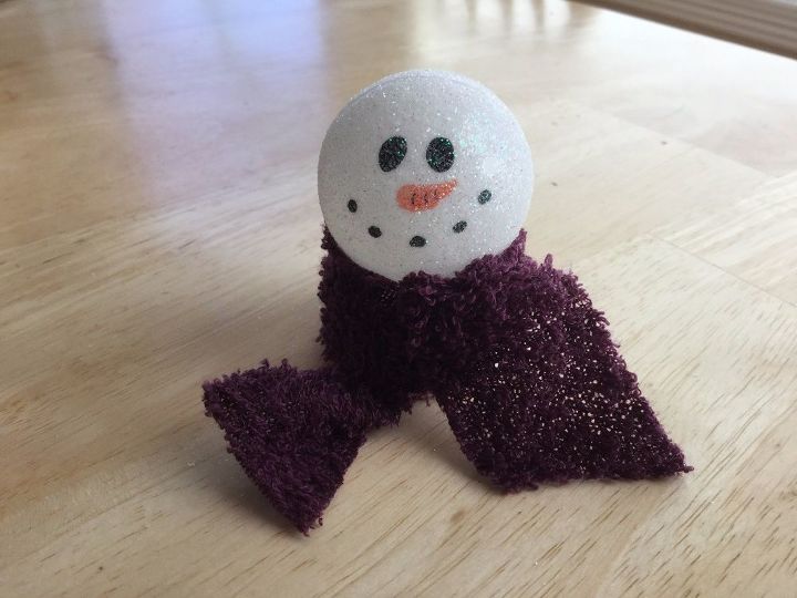 easy winter light up snowman craft , crafts