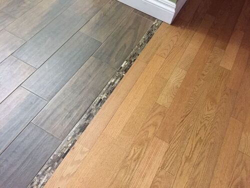 q transition hardwood floor to tile floor flooring hardwood floors