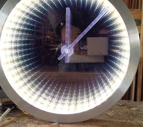 Infinity Mirror Clock From An Old Clock | Hometalk