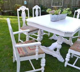 White Farmhouse Table Makeover 