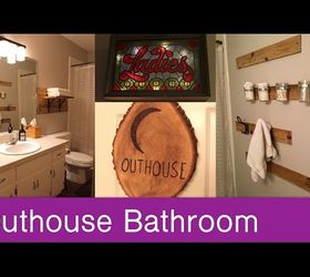 outhouse themed bathroom, bathroom ideas, rustic furniture
