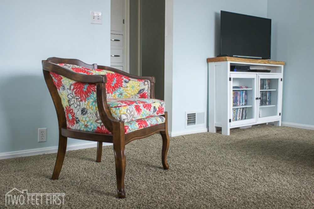 s decorate your living room for under 10 with these 15 ideas, Restore reupholster a thrift store chair