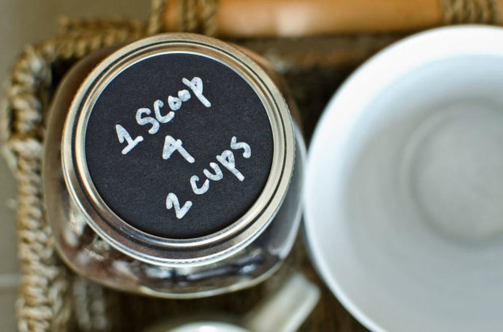 s get rid of kitchen countertop clutter with 13 clever mason jar ideas, countertops, kitchen design, mason jars, organizing, Make it the center of your coffee station