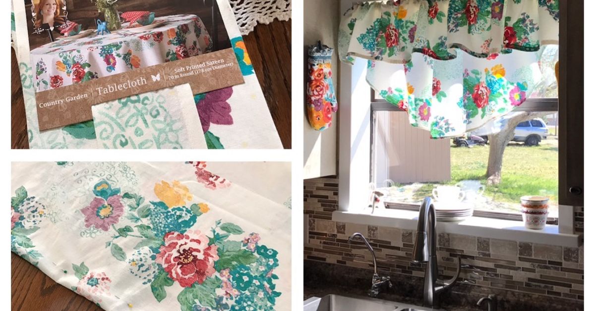 Pioneer Woman Tablecloth Turned Into Curtains Hometalk