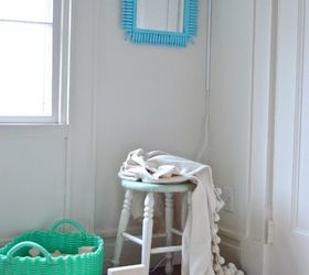 dollar store sunburst mirror, crafts, repurposing upcycling, wall decor