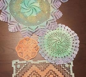 Dyed Vintage Doily Table Runner Hometalk