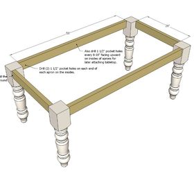 diy farmhouse table bench for 150 tutorial, diy, how to, painted furniture, woodworking projects