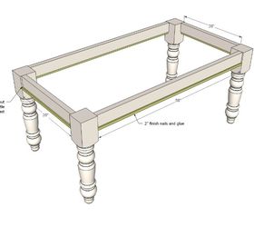 diy farmhouse table bench for 150 tutorial, diy, how to, painted furniture, woodworking projects