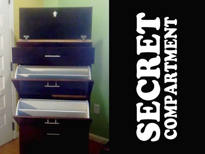 woman s shoe cabinet with a secret, Women s Shoe Cabinet with Secret Compartment