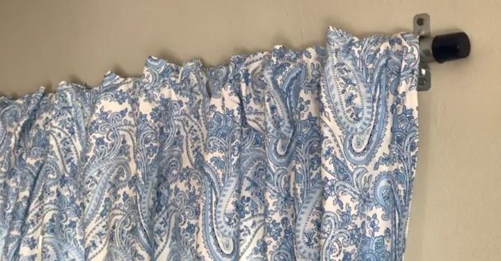 No Sew Curtains Amp Curtain Rod For Less Than 15 Hometalk