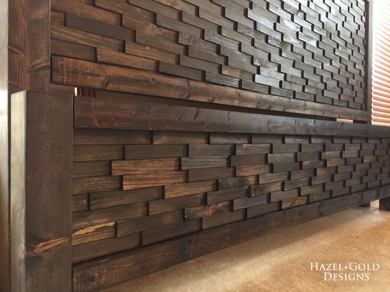 s these are the diy headboard ideas you ve been dreaming of, Arrange Wood Panels For Some Texture