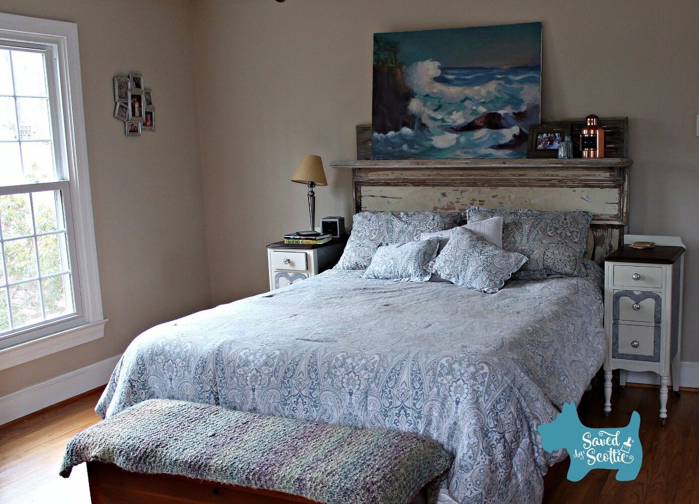 s these are the diy headboard ideas you ve been dreaming of, Upcycle An Old Fireplace Mantle