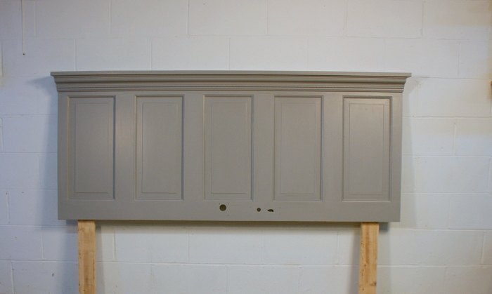 s these are the diy headboard ideas you ve been dreaming of, Convert An Old Door To This Matte Beauty