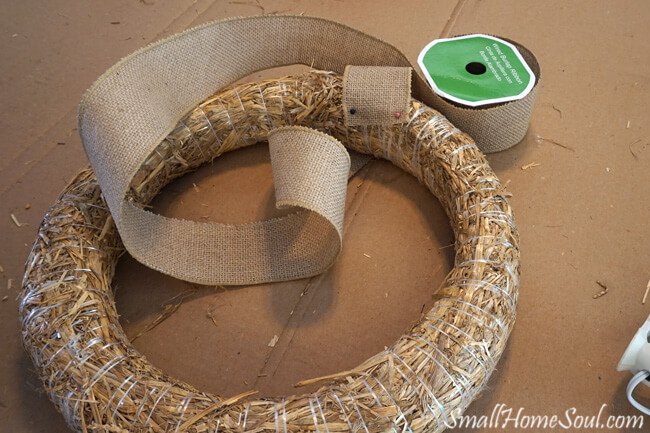 unbelievably easy fall burlap wreath