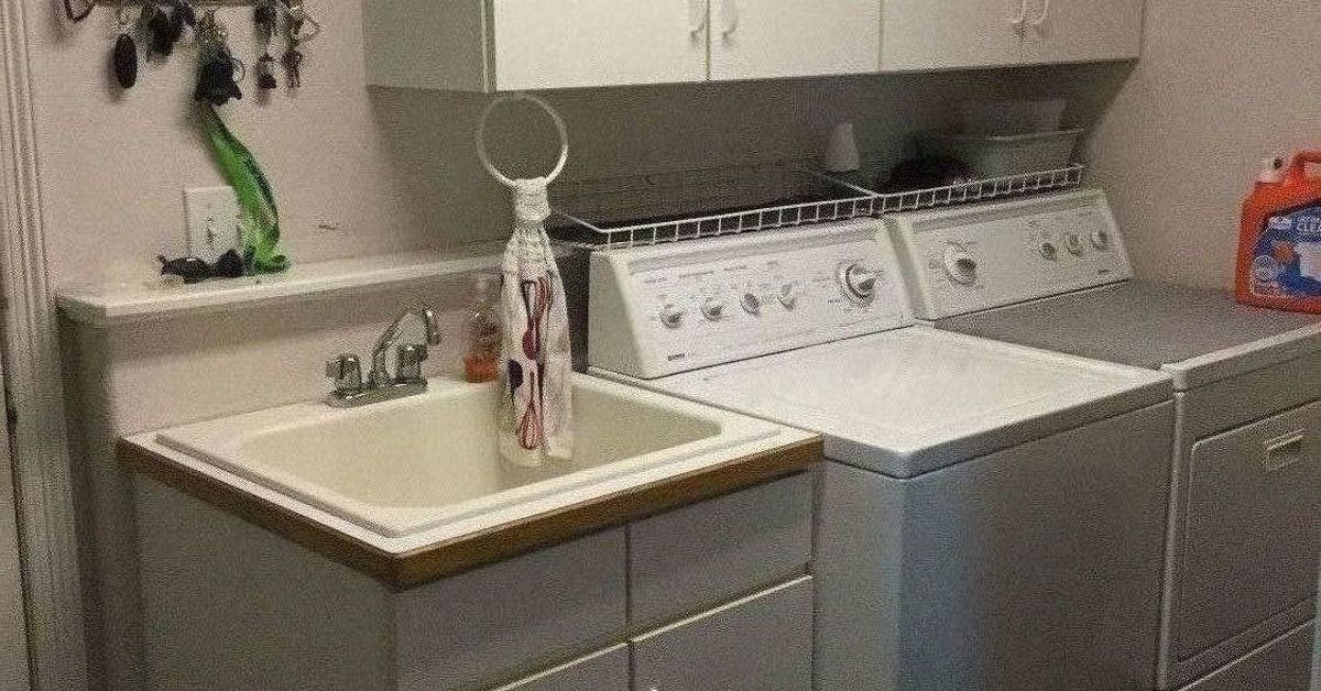 Inexpensive Laundry Room Makeover  Hometalk
