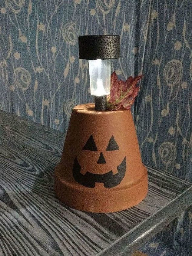 " " \"flower pot to solar pumpkin\"""