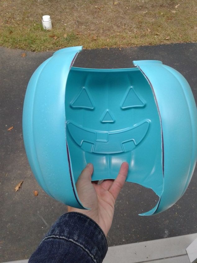 "diy pumpkin pail light covers"