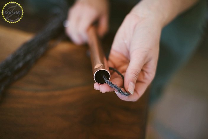"urban outfitters inspired copper weaving"