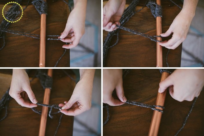 "urban outfitters inspired copper weaving"