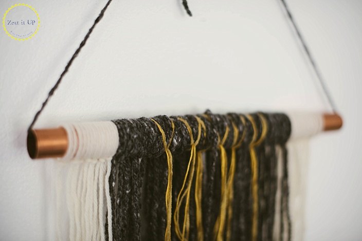 "urban outfitters inspired copper weaving"