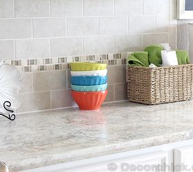 kitchen remodeling and countertops, countertops, kitchen design, New Laminate Countertops with special edge Large scale pattern really looks like granite