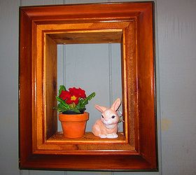 old picture frames made into wall plant hangers, home decor, don t throw away your old frames