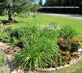 using salvaged brick in the flower border, flowers, gardening, repurposing upcycling, Bricks are also used as an edging