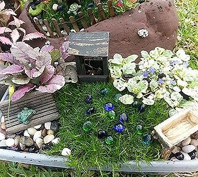 our gnome garden 2013, container gardening, gardening, another close up