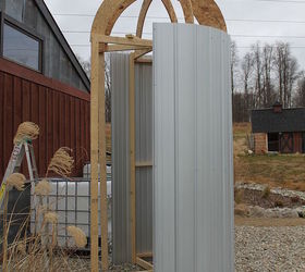 dealing with adversity is a must for the home diyer and gardener learning from, gardening, The silo as it looked in the fall before the windstorm that toppled it