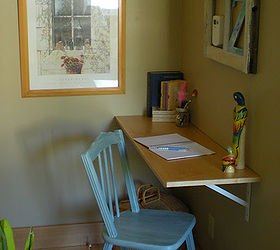 desk and chair with grain sack stripes, bedroom ideas, diy, home decor, painted furniture, BEFORE