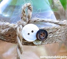 jar love, crafts, flowers, mason jars, I love to use recycled buttons