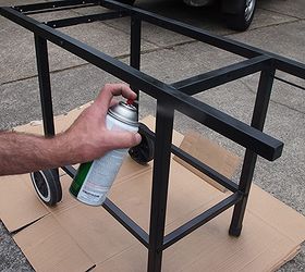 how to rehab a classic grill, outdoor living, painting, The frame also needed some paint