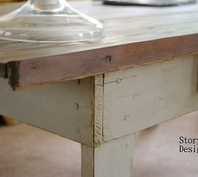 a primitive table gets a new lease on life, home decor, painted furniture