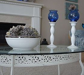 coffee table makeover, chalk paint, painted furniture, After three coats of paint