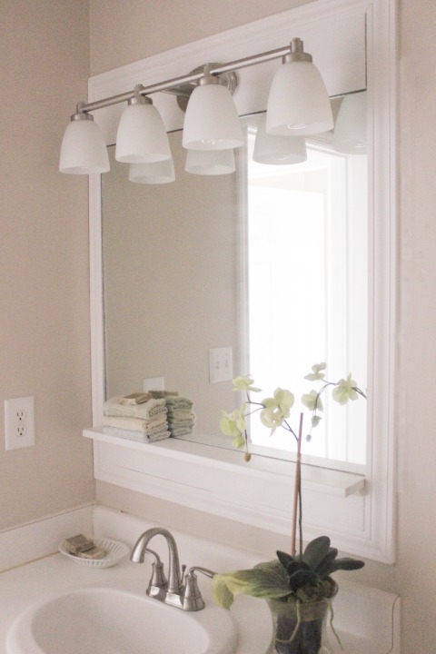 Bathroom Mirror Diy diy pottery barn -inspired bathroom mirror on a budget | hometalk Bathroom Mirror Diy diy pottery barn -inspired bathroom mirror on a budget | hometalk