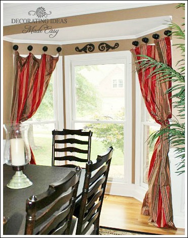 Clic Living Room With Two Storied Window Treatments Hometalk Bay Window Treatments Home Decor Windows The Area Is
