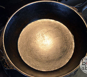how to re season cast iron pots, cleaning tips, And here she is after It took just a few simple steps to make her good as new
